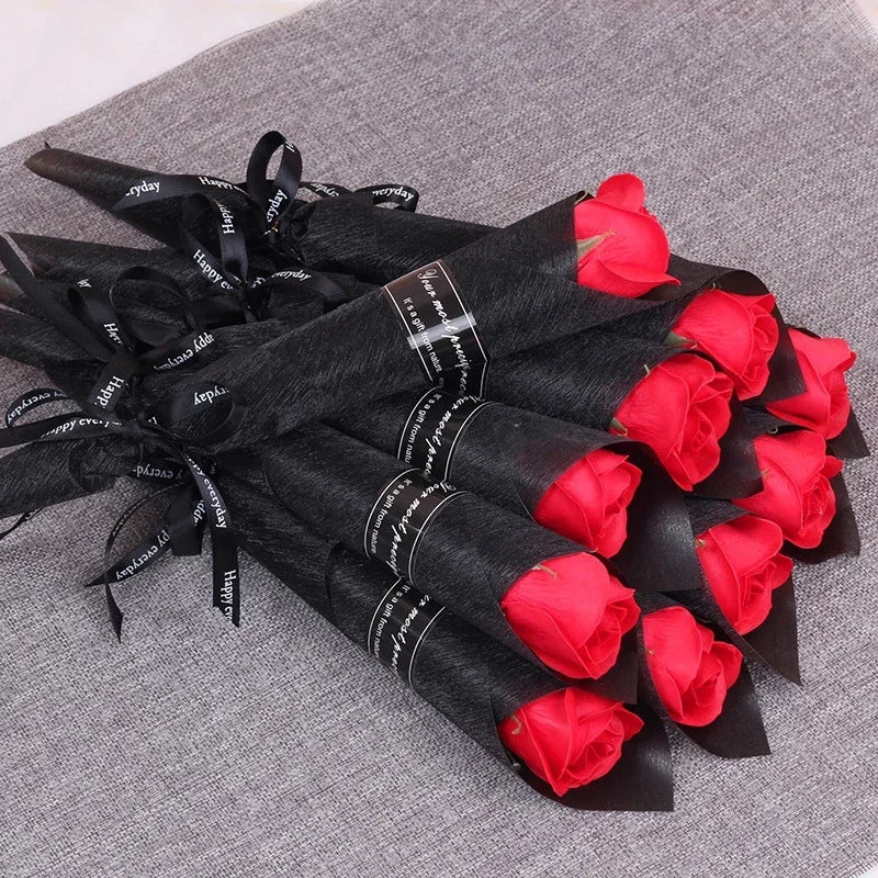 5/10/20 Pcs Red Rose Bouquet Artificial Flower Eternal Rose Valentines Day Teacher's Day Mother's Day Gift Giving Bunch Flower