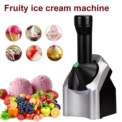 Ice Cream Machine 220V Handmade Milkshake Frozen Dessert Maker EU Plug Automatic Fruit Ice Cream Machine For Home Children