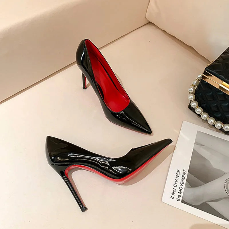 Sexy Pumps Summer Pointed Black Commuter Office Lady High Heels Casual Suitable For Women Wedding