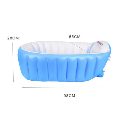 Baby Inflatable Bathtub Portable Infant Toddler Bathing Tub Non Slip Travel Mini Swimming Pool Foldable Shower Basin