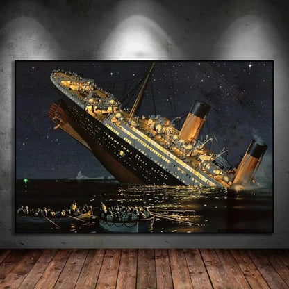 New Diamond Painting Art Cross Stitch Abstract Boat Movie Poster Full Diamond Mosaic Diy Embroidery Home Decor Craft Kit