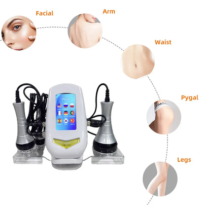 3in1 40K Cavitation Ultrasonic Weight Loss RF Skin Slimming Body Massage Shaping Beauty Instrument Accelerate Fat Metabolism