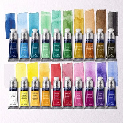 Winsor & Newton Cotman Watercolor Paint Set 10/20 Colors 5ml (0.17-oz) Aluminum Tubes Beginners Aquarela Painting Art Supplies