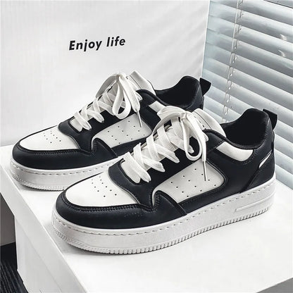 2024 Brand Leather men's Sneakers White Platform Woman Sports Sneakers Female Vulcanized Shoes Sneakers Casual Ladies Trainers