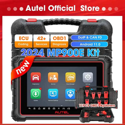 Autel MaxiPRO MP900E KIT Automotive Diagnostic Tools OBD2 Scanner ECU Coding 11 Non-OBDII Adapter Kit PK MS906PRO