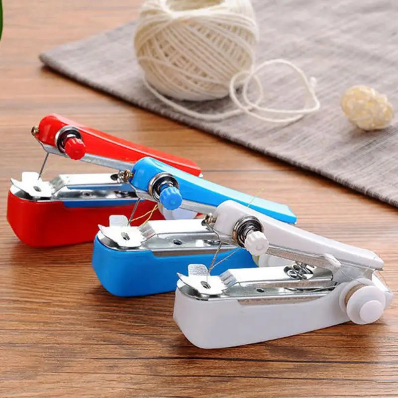 Handheld Sewing Machine Portable Mini Manual Simple Operation Sewing Instrument Useful Portable Sewing Machines Tool Accessories