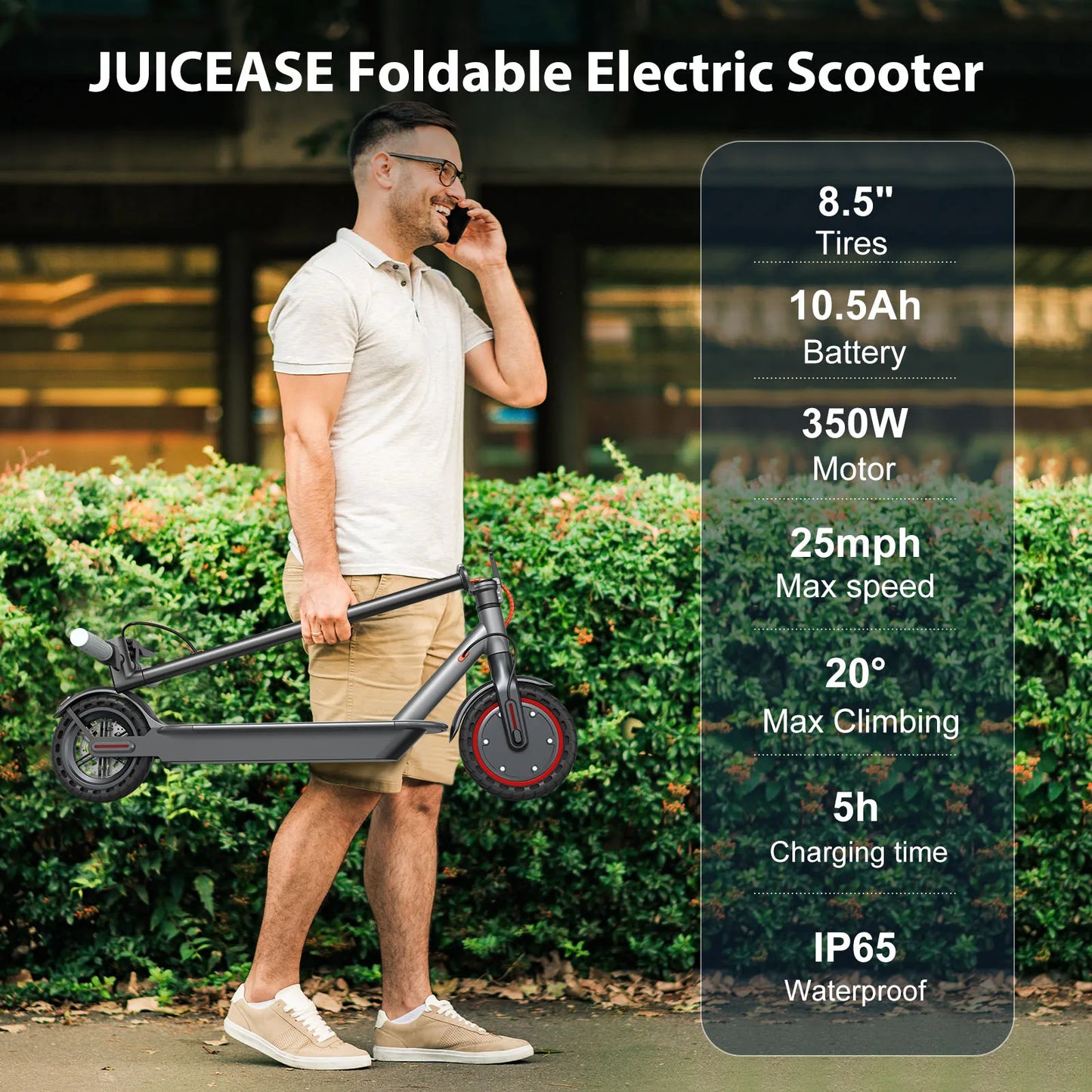 JUICEASE 350W/500W Electric Scooter Adult 35KM/H Electric kick Scooter 45KM Max Range Foldable E-Scooter With APP Smart Scooters