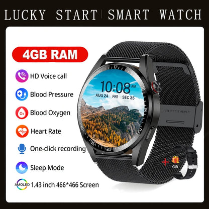 Z30 Pro Smart Watch Men Women Waterproof Wrist Watches 1.43" AMOLED Smartwatch Men Fitness Bracelet Local Music Wristwatch Clock