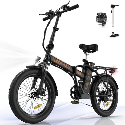 EU STOCK Foldable Electric Bike 250W Motor 36V 11.2AH Lithium Battery 25KM/H,Dual disc brake 20"3.0 Tire Adult Electric Bicycles