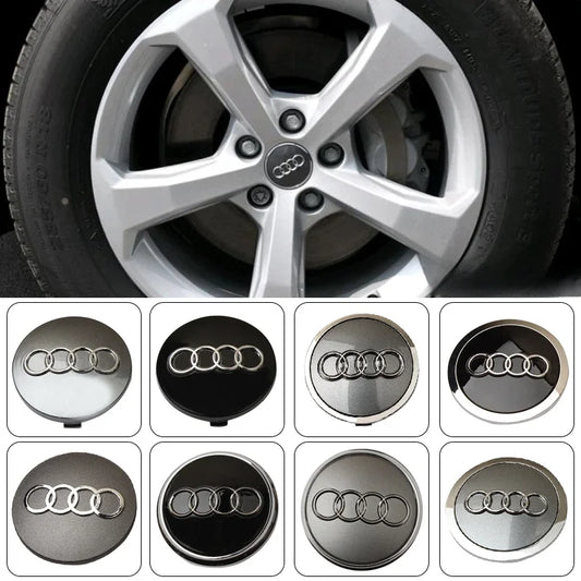 4pcs 60mm 61mm 68mm 69mm Car Styling Wheel Center Cap Hub Covers Badge 4B0601170 For Audi A3 A4 A5 A6 A7 A8 S4 S6 Accessories