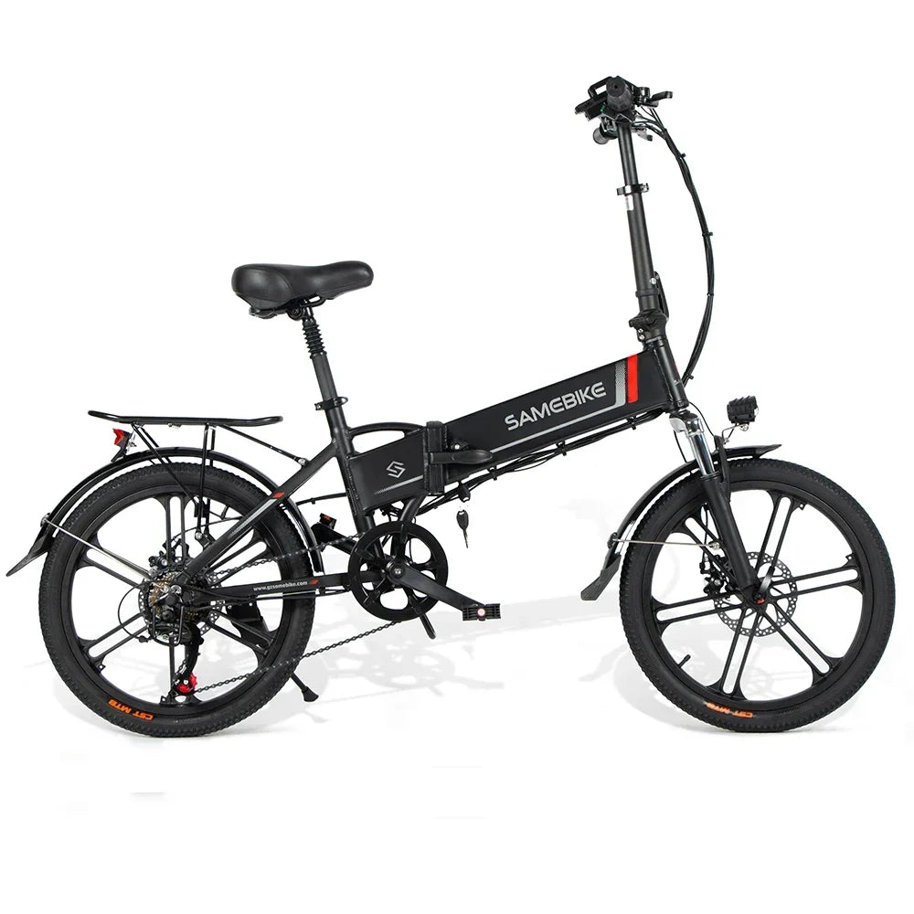 SAMEBIKE 20LVXD30-II E Bike Folding 48V10AH Removable Battery 350W Electric Bike 20-inch Tire Aluminum Alloy Electric Bicycle