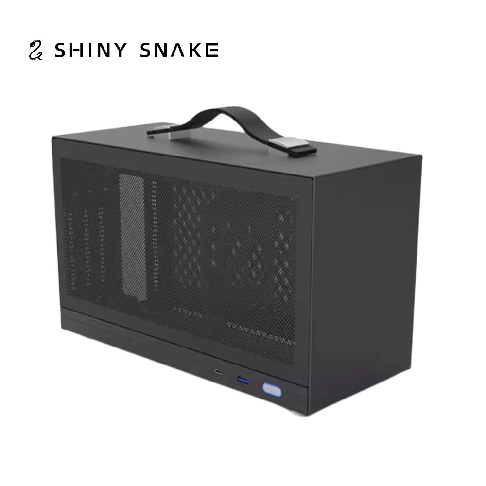 Shiny Snake S300 ITX Chassis Portable Desktop White Mini Case SFX 305mm Long Graphics Card