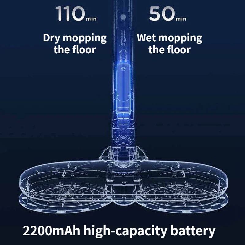 ECHOME Wireless Electric Mop Handheld Household Cleaner Mopping and Sweeping Floor Cleaning Machine Cleaner Cordless Powerful