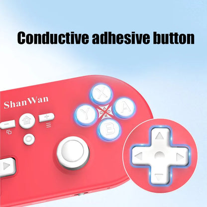 2024 ShanWan Q37 New Mini Gamepad Micro Wireless Game Controller For Switch PS4 PS5 Android iOS PC with Hall Joystick Six-axis