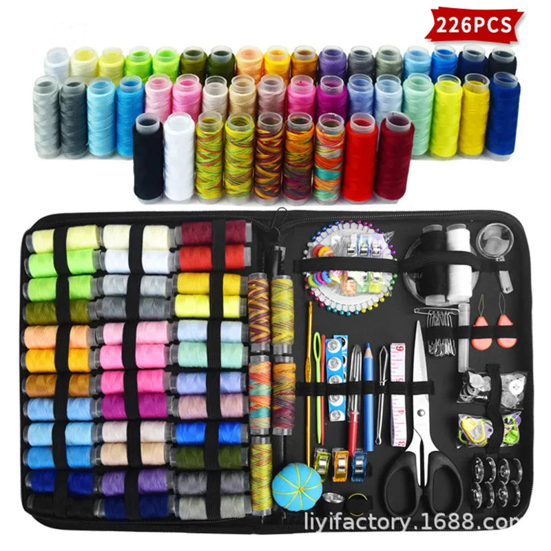 Sewing Kits DIY Multi-function Sewing Box Set for Hand Quilting Stitching Embroidery Thread Sewing Accessories Sewing Kits