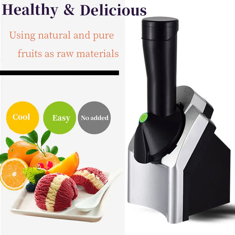 Mini  Fruit Ice Cream Machine, Household Children'S Small  Ice Cream Maker, Slush Machine Ice Cooler Home Appliance