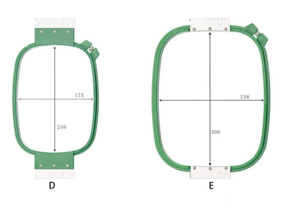 355MM Succession Embroidery Rectangle Set Frame Embroidery Hoops Plastic Cross Stitch Hoop Sewing Machine Parts Accessories