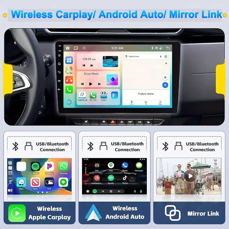 "Android 13 Car Radio - Universal 2 Din GPS BT Multimedia System, 64G Memory, 7/9/10 Inch Display"