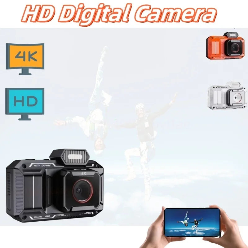 2.8 Inch IPS 48M HD Digital Camera 18X Zoom Dual Lens Child Kameras Portable Instant Screen Photo Cam Photographic Camcorder