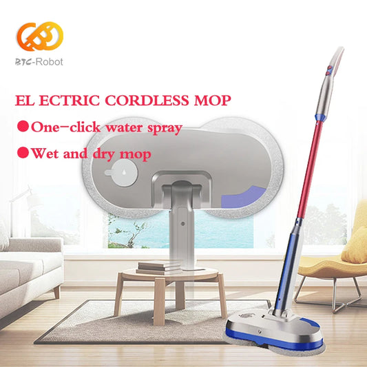 BTCBOT Electric Mop Handheld Wireless Floor Washing And Dry For Wash Portable Water Smart Cleaner Home