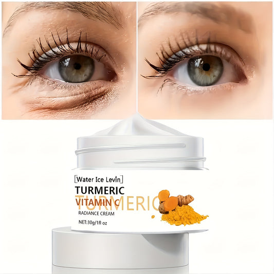 30g Turmeric Vitamin C Eye Cream, Tightens, Moisturizes, Rejuvenates, Smoothes, And Firms Eye Skin, Improves Eye Skin Elasticity