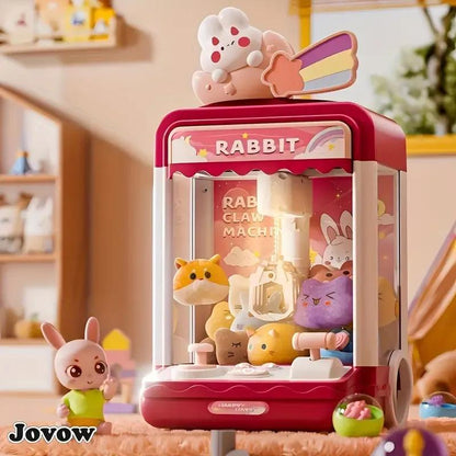 Party Clip Doll Gashapon Machine, Pretend to Play Claw Machine, Home or Party Activity Game Machine, Send 10 Random Dolls and 10 Gashapon, Exercise Hand-Eye Coordination, Birthday Halloween Gift Thanksgiving Gift