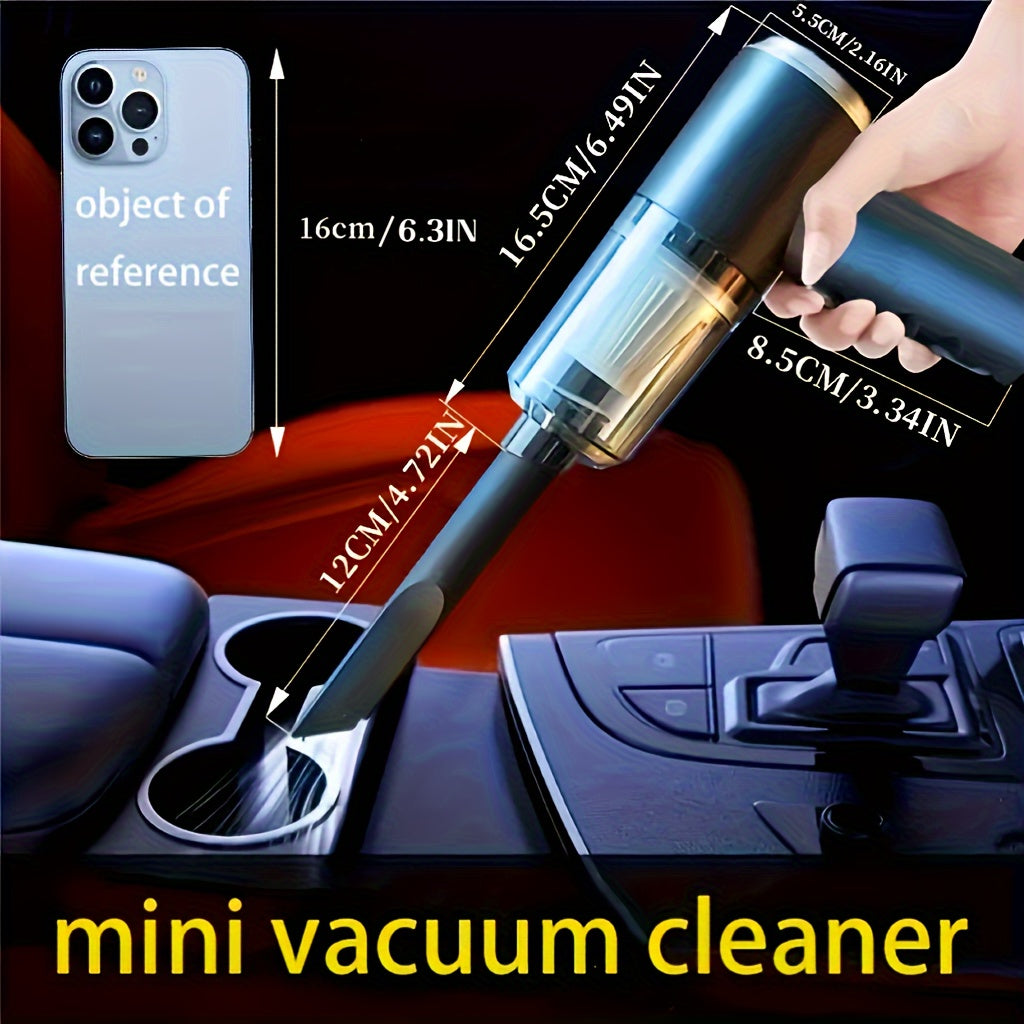 Dual Battery Car Vacuum Cleaner - High Suction Power, Large Capacity, Wet and Dry Cleaning, Portable and Compact