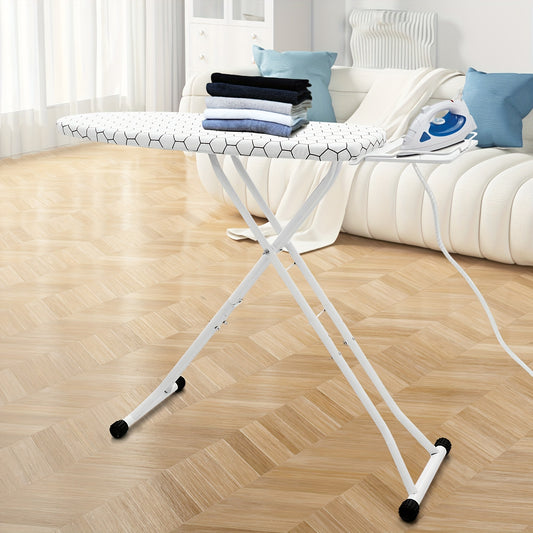 1pc Amazing Tour Ironing Board 110 x 30cm Metal Iron with Lightweight Foldable Non Slip Adjustable Height for Indoor Home Foldable Ironing Board