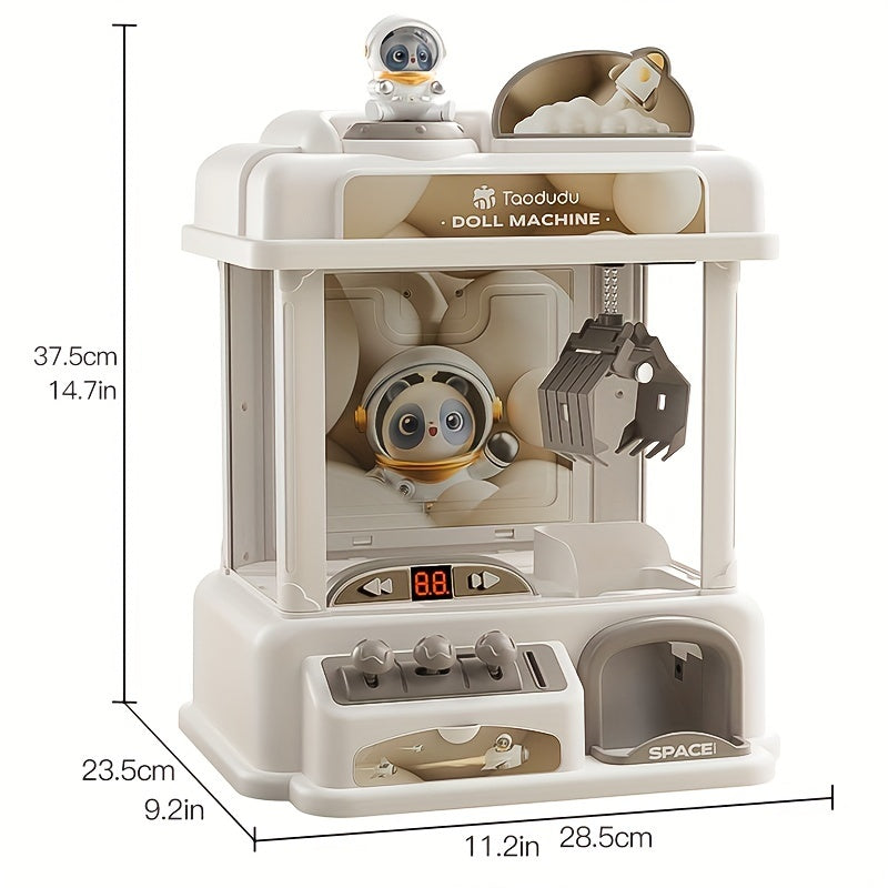 Youngsters' Claw Machine with Dual Power Options - Battery/USB, White ABS Resin Party Game