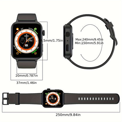 Blackview R30Pro Wireless Calling (Answer/Make Call) Smart Watch for men women, 100+ Sport Mode, Health monitoring, calorie, pedometer, Custom Wallpaper, For IPhone/Andriod