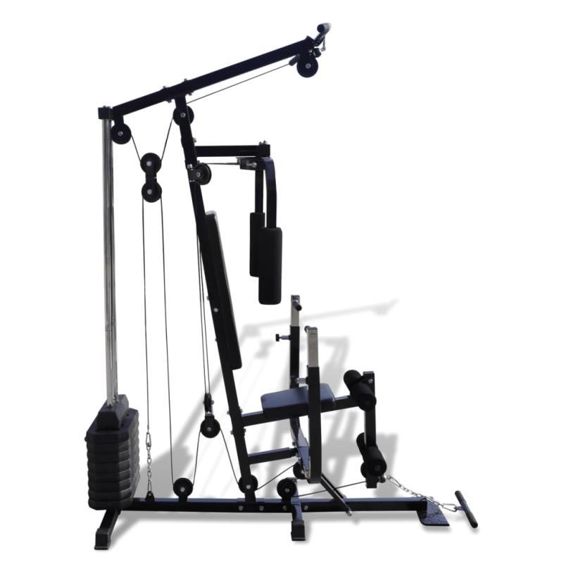 Ultimate Home Gym Workout Station with Weight Plates - Versatile Fitness Machine for Full Body, Strength & Conditioning Training