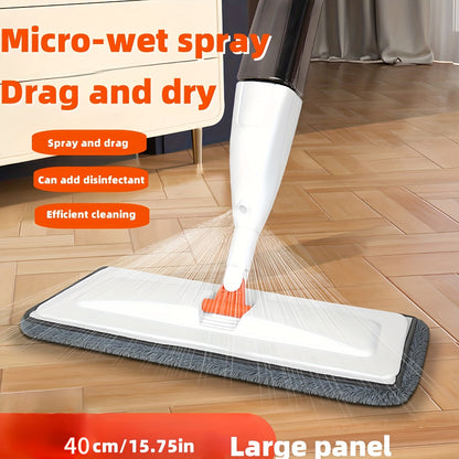 Easy-Clean Spray Mop Set with 2 Reusable Pads - Versatile Wet & Dry Use for Kitchen, Bathroom, Living Room - Hands-Free Washing