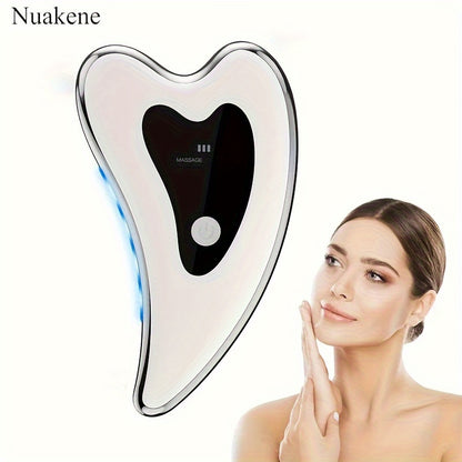 Home Beauty Instrument, USB Rechargeable Electric Gua Sha Device, Face And Neck Massager, Gifts For Women, Mother's Day Gift