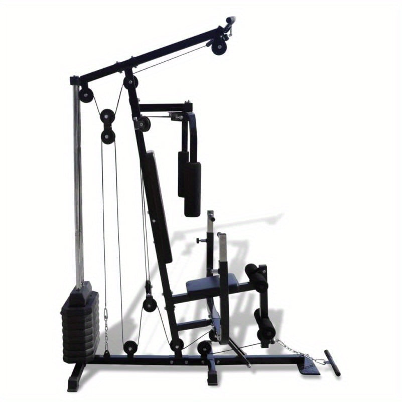 1pc Multi-Station Home Gym Fitness Machine for Adults, Full Body Strength Training and Cardio Equipment, Durable Iron Construction, with Uncharged Power Mode, for No Battery Required