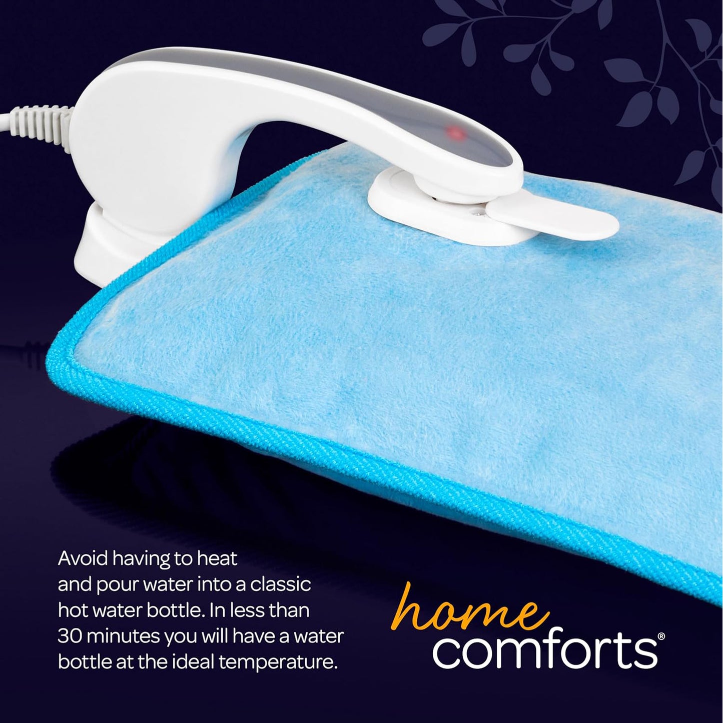 Home Comforts Long Hot Water Bottle 51x16cm - Blue